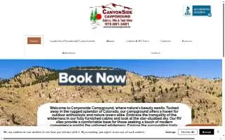 Canyonside Campground website