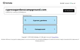 Cypress Campground & Rv Park website