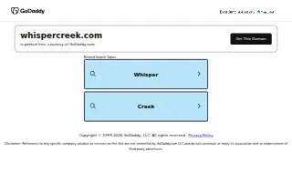 Whisper Creek Rv Park website
