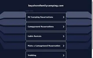 Bayshore Campgrounds website