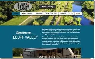 Bluff Valley Campgrounds website