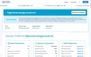 High View Campgrounds website