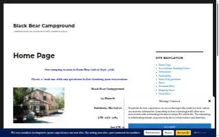 Black Bear Camp Grounds website