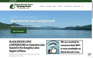 Black Brook Cove Campground website
