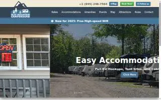 Blue Mountain Campground website