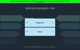 Ringwood Farms Campground website