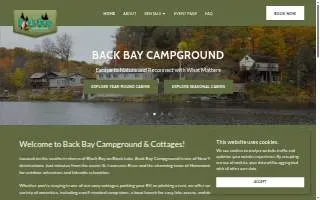 Back Bay Campground website