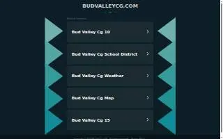 Bud Valley website