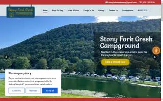Stony Fork Creek Campground website
