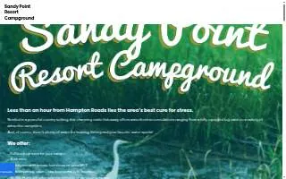 Sandy Point Resort Campgrounds website