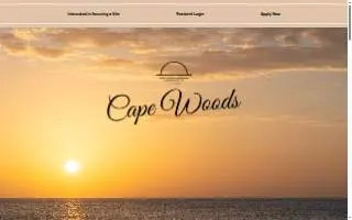 Cape Woods Campgrounds website