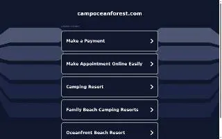 Camp Ocean Forest website