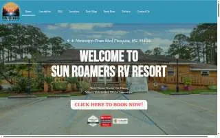 Sunroamers Rv Resort Park website