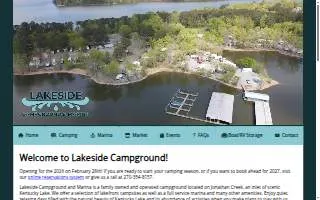 Lakeside Campground & Marina website