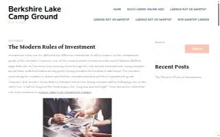 Berkshire Campgrounds website