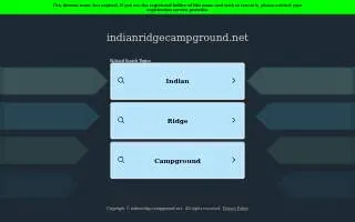 Indian Ridge Campgrounds website