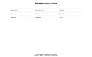 Lexington Rv Resort Home Assn website