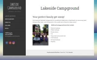 Lakeside Campground of Jones website