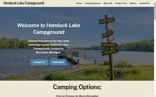 Hemlock Lake Campgrounds website