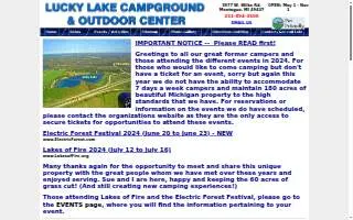 Lucky Lake Campground & Otdr website