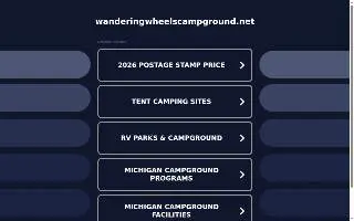 Wandering Wheels Campground website