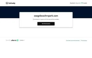 Osage Beach Rv Park website