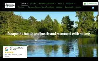 Arrowhead Point Rv Park website