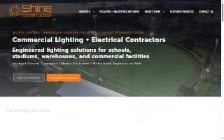 Shine Construction, LLC website