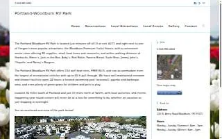 Portland-woodburn Rv Park website