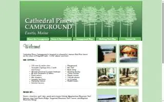Cathedral Pines Camp Ground website
