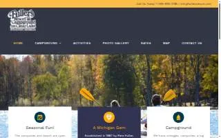 Fuller's Clear Lake Resort website