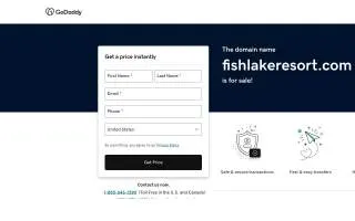 Fish Lake Resort website