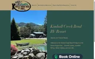 Kimball Creek Bend Rv Resort website