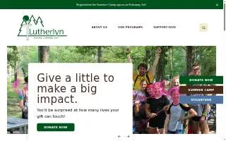 Camp Lutherlyn website
