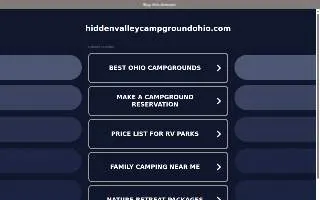 Hidden Valley Campground of Archbold website