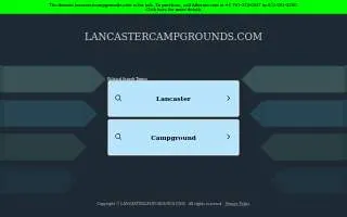 Lancaster Camp Ground website