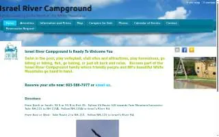 Israel River Campground website