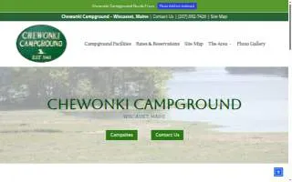 Chewonki Campground website