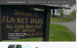 Fla Net Park Campgrounds website