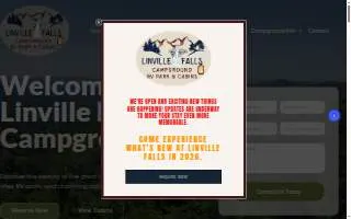 Linville Falls Trailer Lodge website