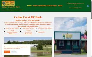 Cedar Crest Rv Park website