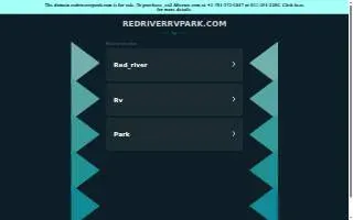 Red River Rv Park website