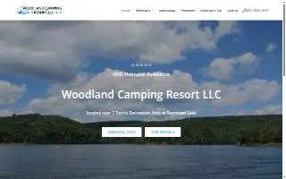 Woodland Camping Resort website