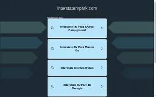 Interstate Rv Park website