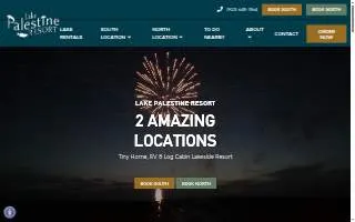 Lake Palestine Resort website