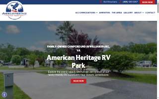 American Heritage Rv Park website