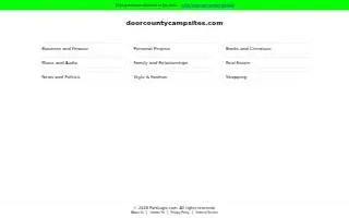 Lynchs Bluff Campground website