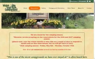 Wagon Trail Campground website