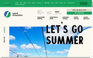 Spirit Mountain Campground website