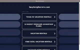 Lazy Longhorn Rv Park website